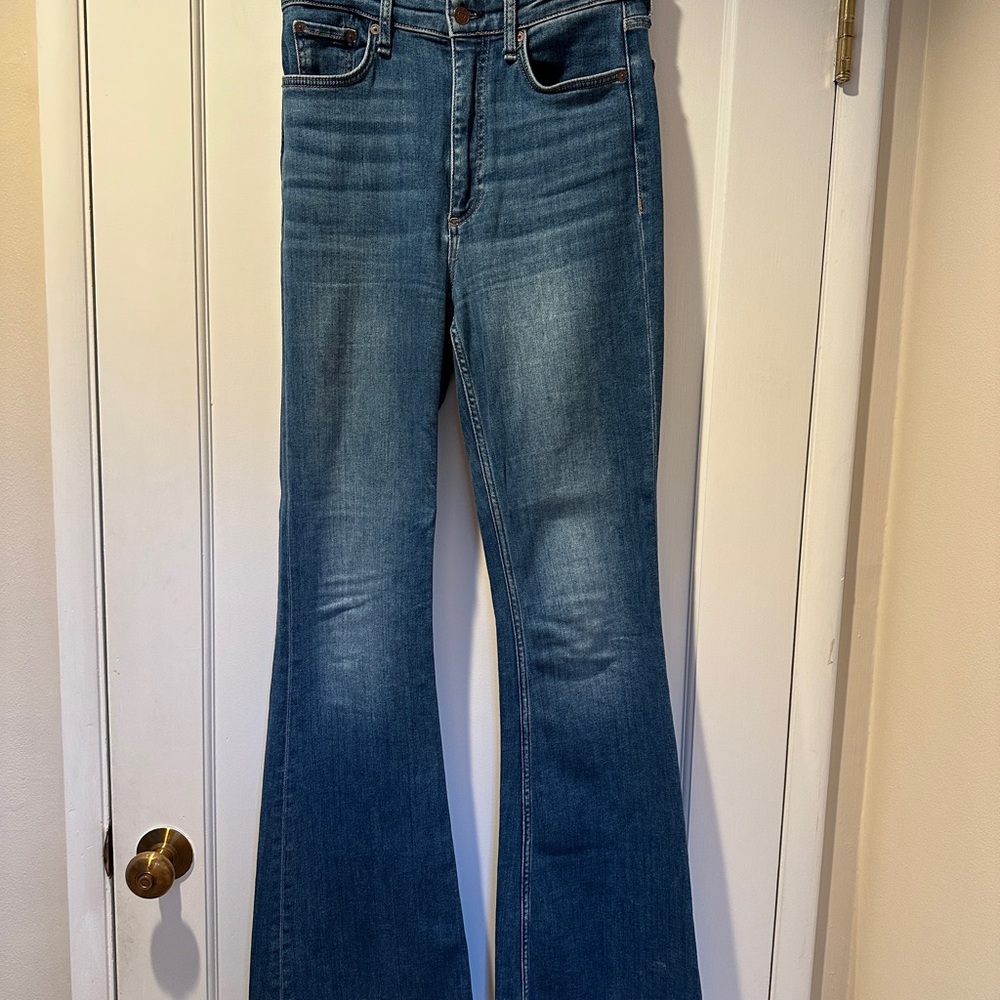rag & bone Women's Flare Jeans in Denim Blue